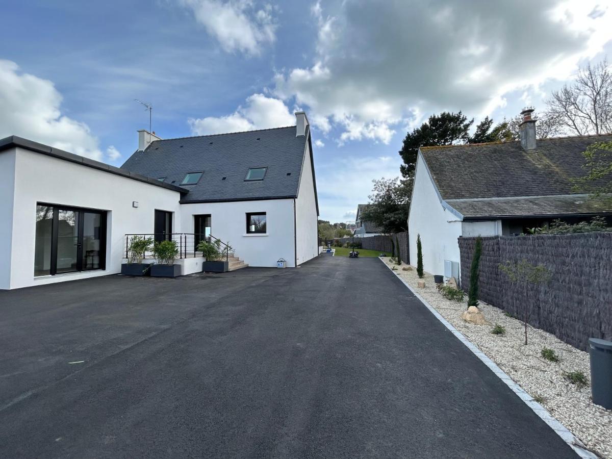 Superbe Villa Tout Confort Avec Piscine Chauffee Er Couverte Et Spa A 2 Pas De La Plage Fouesnant Exterior photo