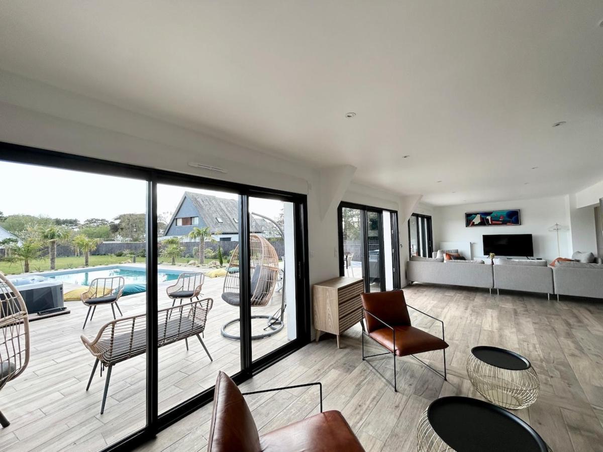 Superbe Villa Tout Confort Avec Piscine Chauffee Er Couverte Et Spa A 2 Pas De La Plage Fouesnant Exterior photo